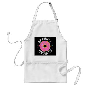 Donut Sprinkle Kindness Funny Girls Women Doughnut Adult Apron