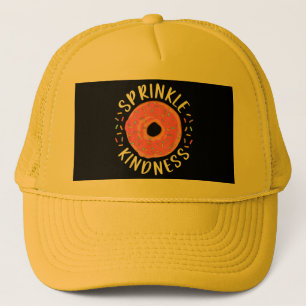 Donut Sprinkle Kindness Funny Girls Women Doughnut Trucker Hat