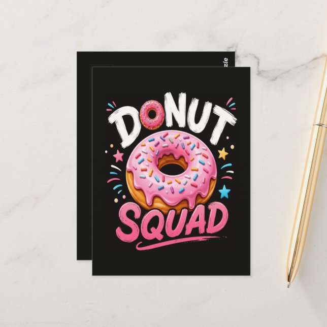Donut Sprinkle Kindness Funny Postcard (Front/Back In Situ)