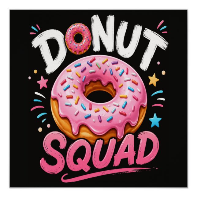 Donut Sprinkle Kindness Funny Poster (Front)