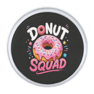 Donut Sprinkle Kindness Funny Silver Finish Lapel Pin