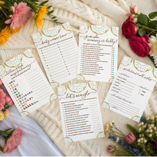 Donut Sprinkled With Love Baby Name Race Game