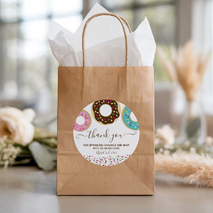 Donut Sprinkled With Love Baby Sprinkle Thank You Classic Round Sticker