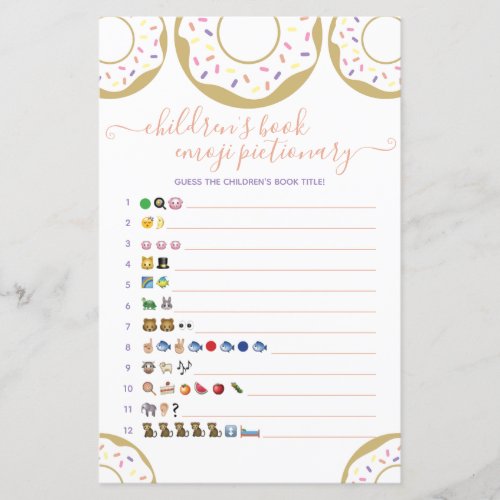 Donut Sprinkled With Love Childrens Book Emoji 