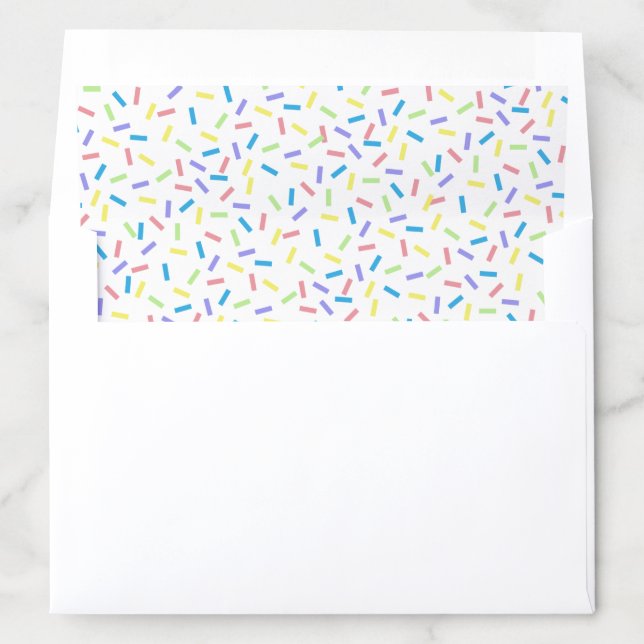 Donut Sprinkles Baby Shower Or Birthday Envelope Liner (In Envelope)