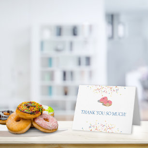 Donut Sprinkles Baby Shower Thank You Card