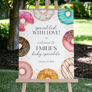 Donut Sprinkles Baby Sprinkle Welcome Sign Templat
