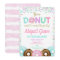 Donut sprinkles birthday party invitation girl