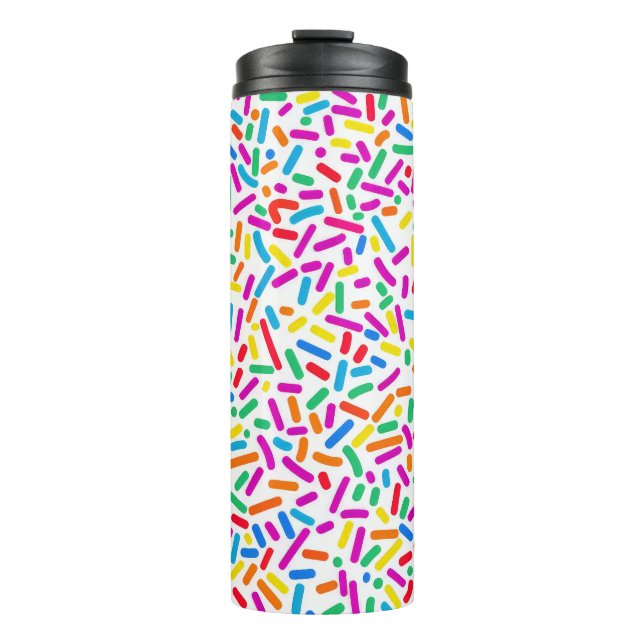 Donut Sprinkles Patterns Thermal Tumbler (Front)