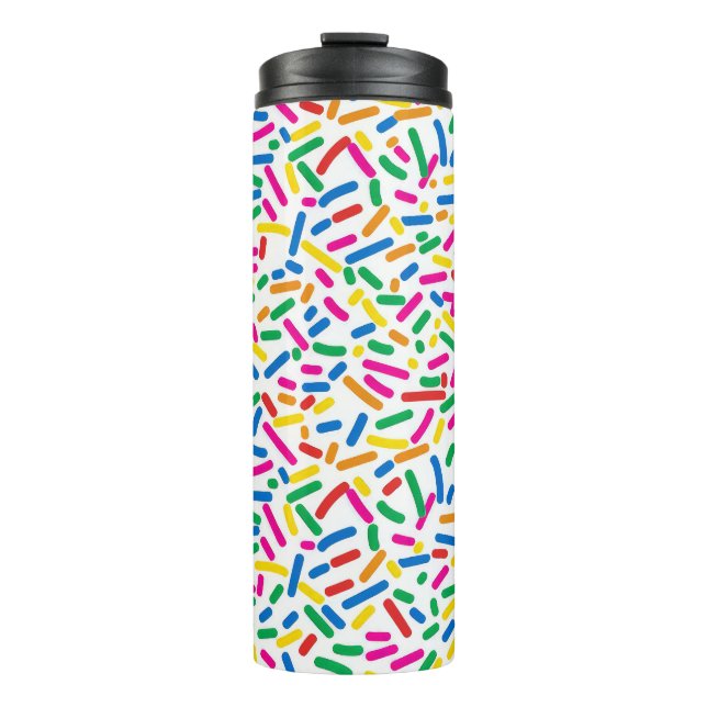 Donut Sprinkles Patterns Thermal Tumbler: A Fun Tumbler (Front)