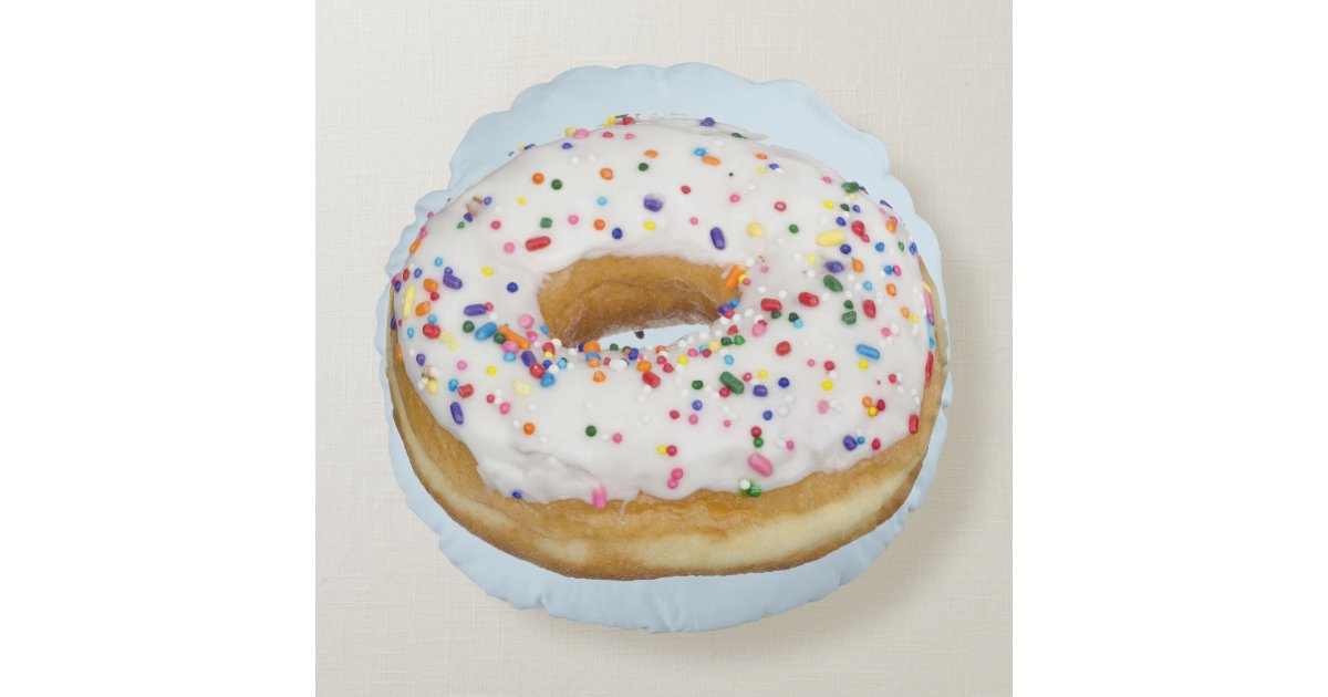 sprinkle donut pillow