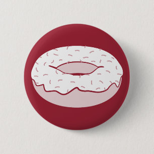 donut sprinkles pinback button