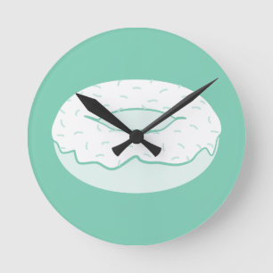 donut sprinkles round clock