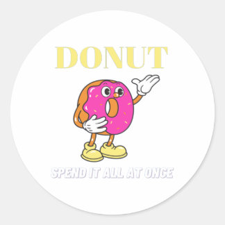 Donut stiker classic round sticker