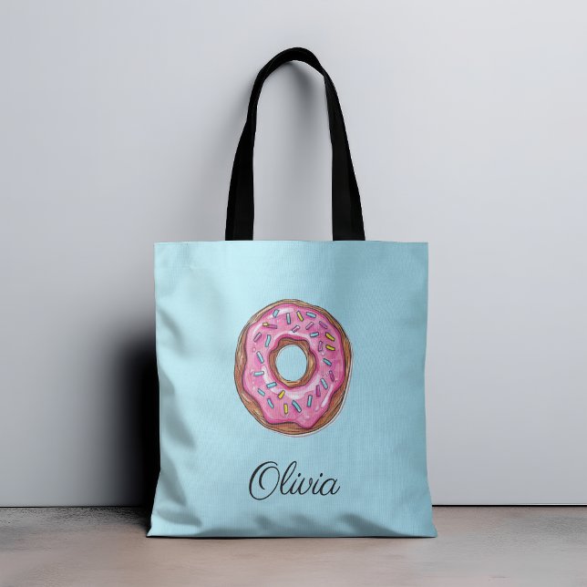 Donut Sweet Girl Sprinkles Tote Bag (Creator Uploaded)