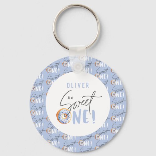 Donut sweet one 1st birthday party attire  keychain