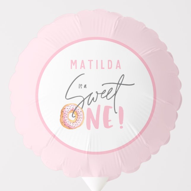 Donut sweet one 1st birthday party  balloon (Front)