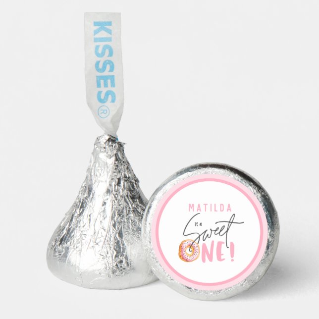 Donut sweet one 1st birthday party favor (Front)
