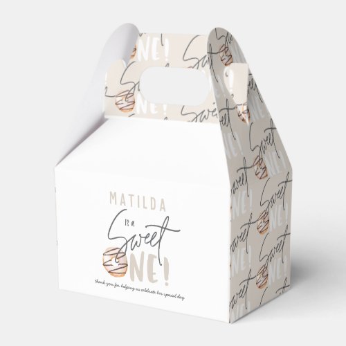 Donut sweet one 1st birthday party favor boxes