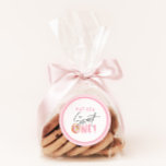 Donut sweet one 1st birthday party favor classic round sticker<br><div class="desc">Donut sweet one 1st birthday party favor stickers. Watercolor illustrations and hand lettered text. Part of a collection.</div>