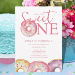 Donut Sweet One 1st Birthday Party  Invitation at Zazzle