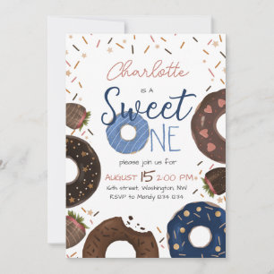 Donut Sweet One Birthday Invitation