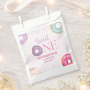 Donut Sweet One Birthday Party Donut Birthday Favor Bag