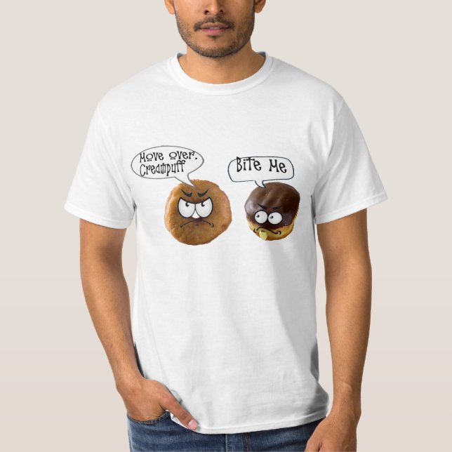 donut talk nasty cream cake doughnut humor funny T-Shirt (Front)