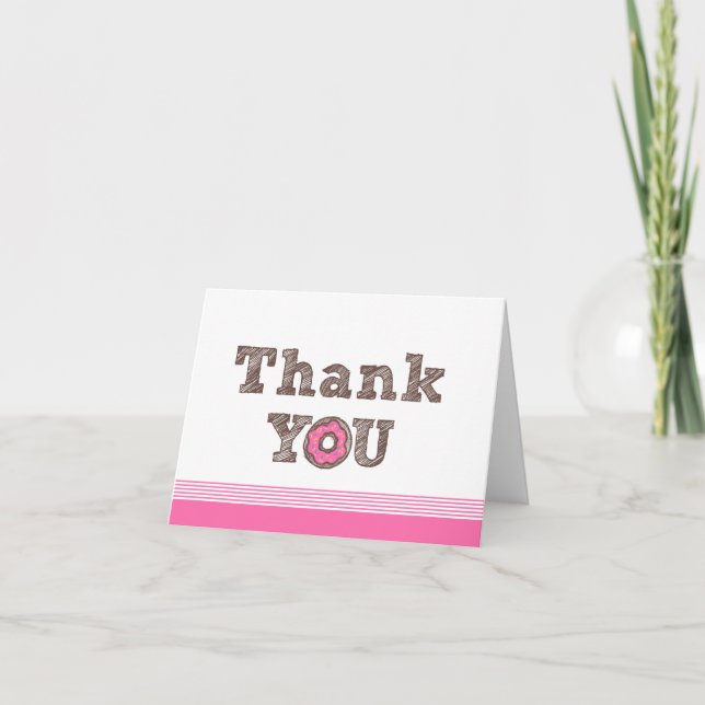 Donut Thank You Card (Front)