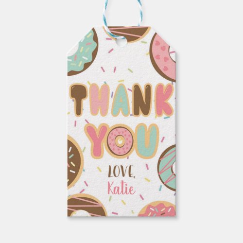 Donut Thank You Favor Tag