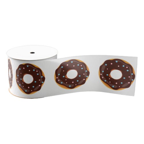 Donut themed Birthday Party Grosgrain Ribbon