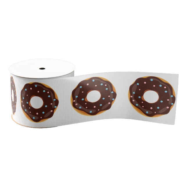 Donut themed Birthday Party Grosgrain Ribbon (Spool)