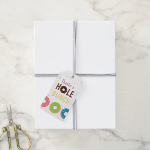 Donut themed Birthday Party Guest Thank You Gift Tags
