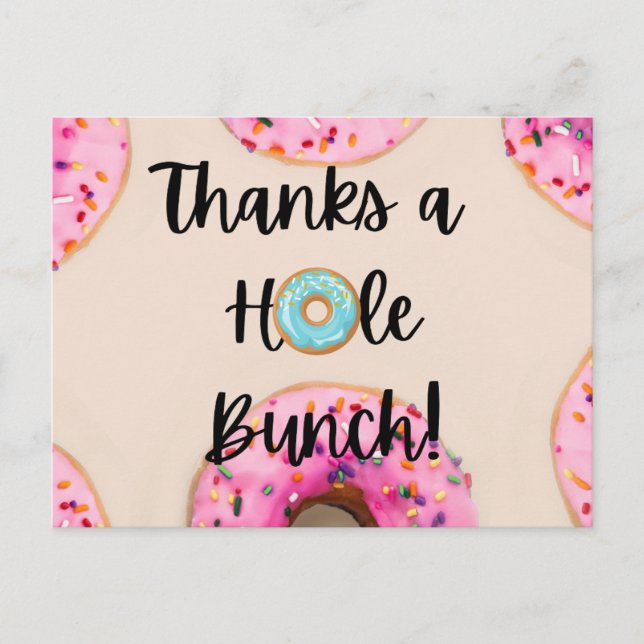 Donut themed Thank you cards (Front)