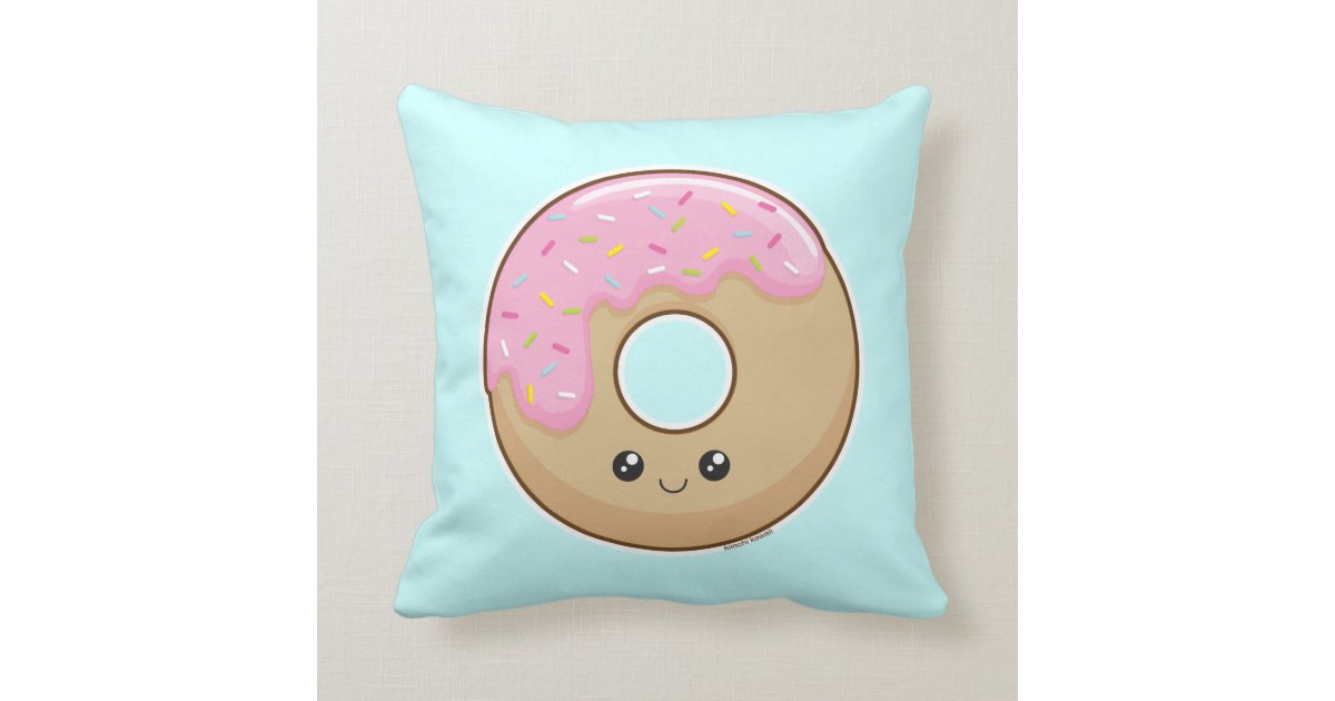 donut throw pillow