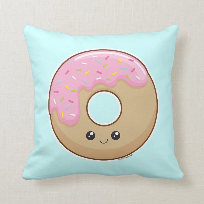 donut throw pillow