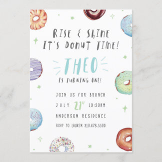 Donut Time Invitation