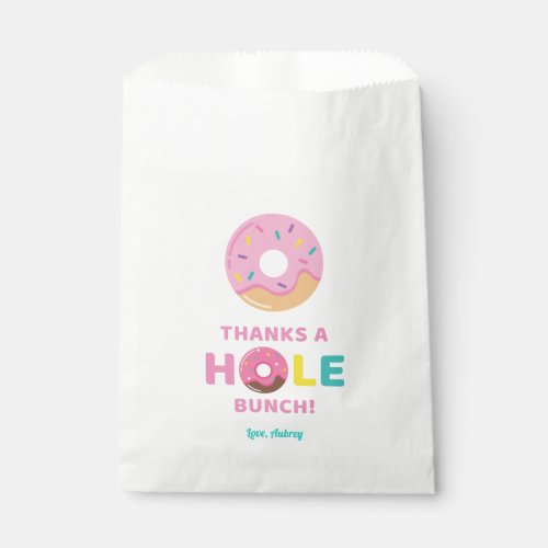 Donut Treat Bag Favor for Birthday Party