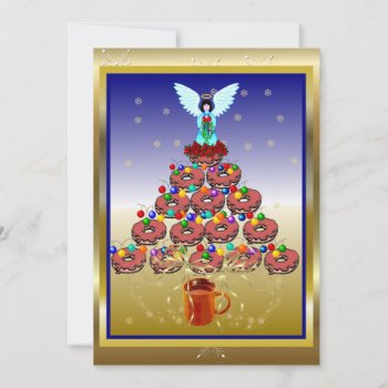 Donut Tree Invitation by Crazy_Card_Lady at Zazzle