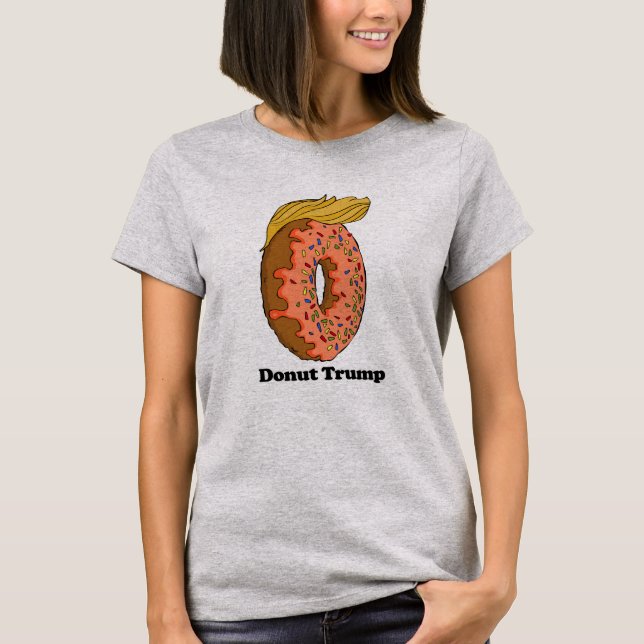 Donut Trump -- - Political - T-Shirt (Front)