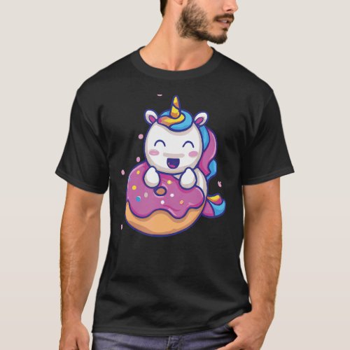 Donut Unicorn Happy Preschool T_Shirt