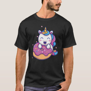Donut Unicorn Happy Preschool T-Shirt