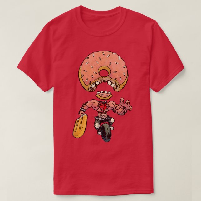 Donut Unicycle T-Shirt (Design Front)