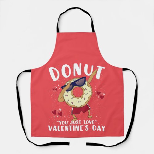 Donut Valentines Day Apron