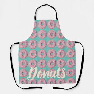 Donut Vegan Pattern for Vegetarian Sweet Tooth Apron