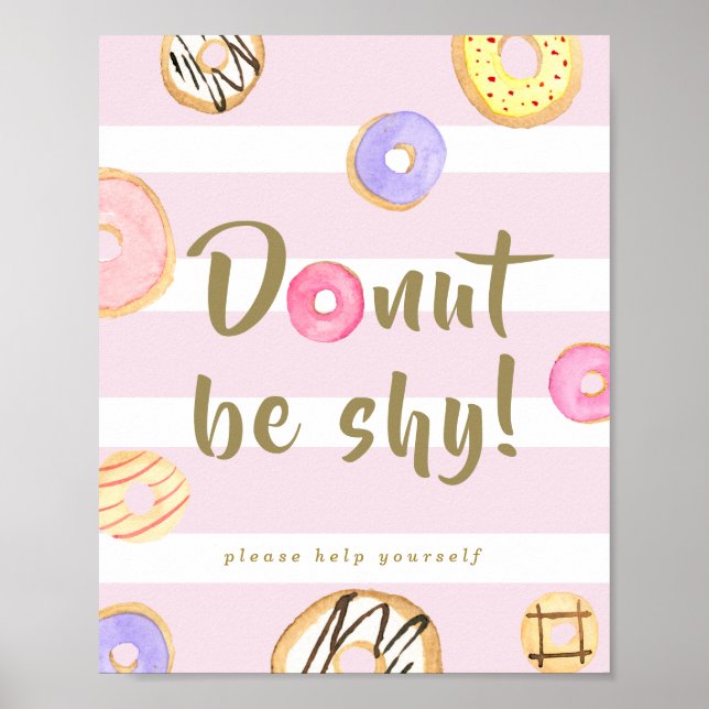 Donut Wall/Bar Party Sign (Front)