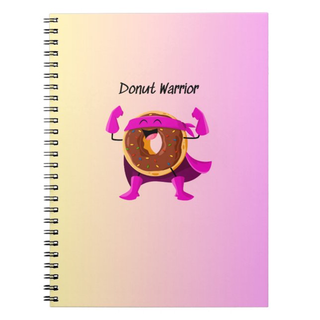 Donut Warrior Notebook (Front)