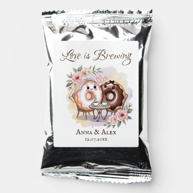 Donut Wedding Coffee Drink Mix (Front)
