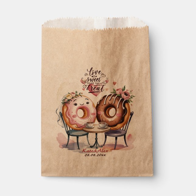 Donut Wedding Favor Bag (Front)