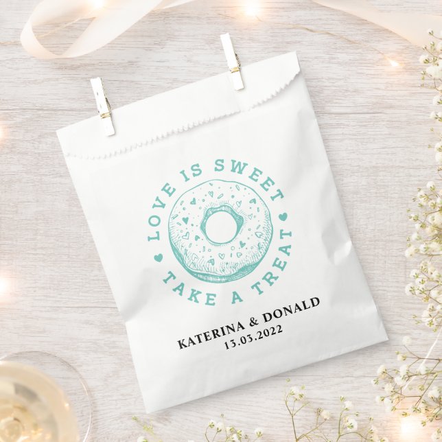 Donut Wedding Favor Bag (Clipped)